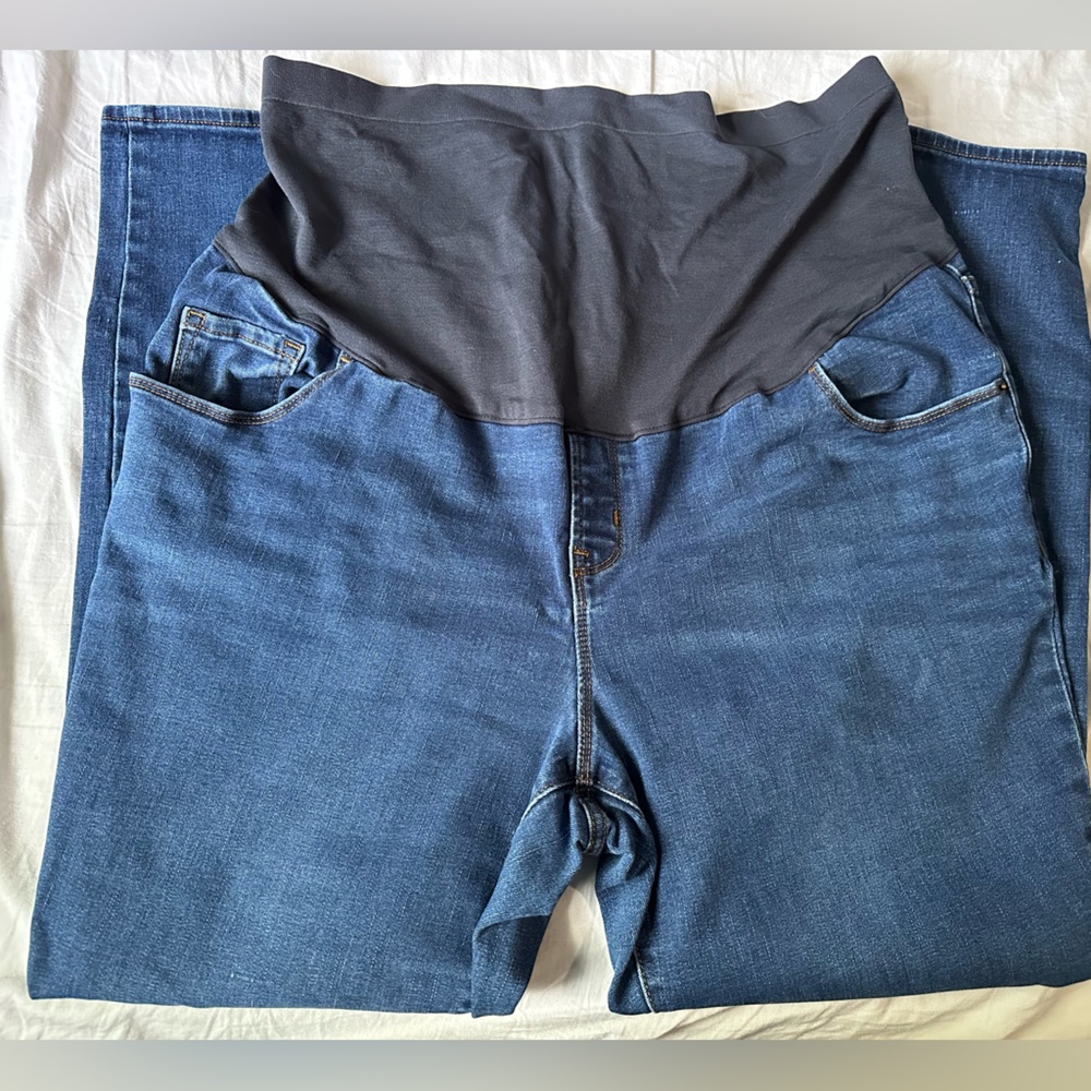 Plus Size Maternity Skinny Jeans Full Panel